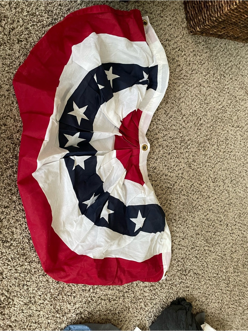 Patriotic Red, White & Blue Flag Bunting - Classic Home Accent